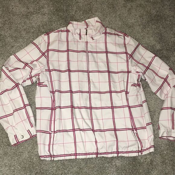 Liz Golf Liz Claiborne oversized womens 1/4 zipper pullover sweatshirt Jacket L - Picture 1 of 6